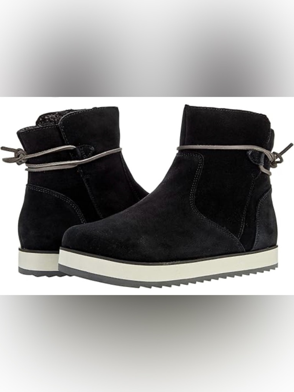 Merrell Black Ankle Boots with Tan Laces